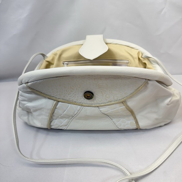 Vintage NWOT Fifth Avenue‎ Purse White Gold Trim Leather Patchwork Shoulder Bag main image 4